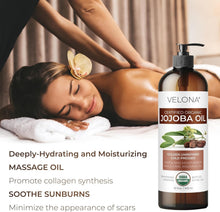 Load image into Gallery viewer, Golden Jojoba Oil 64 Fl Oz - Organic, Cold Pressed, Natural Hydrating Solution