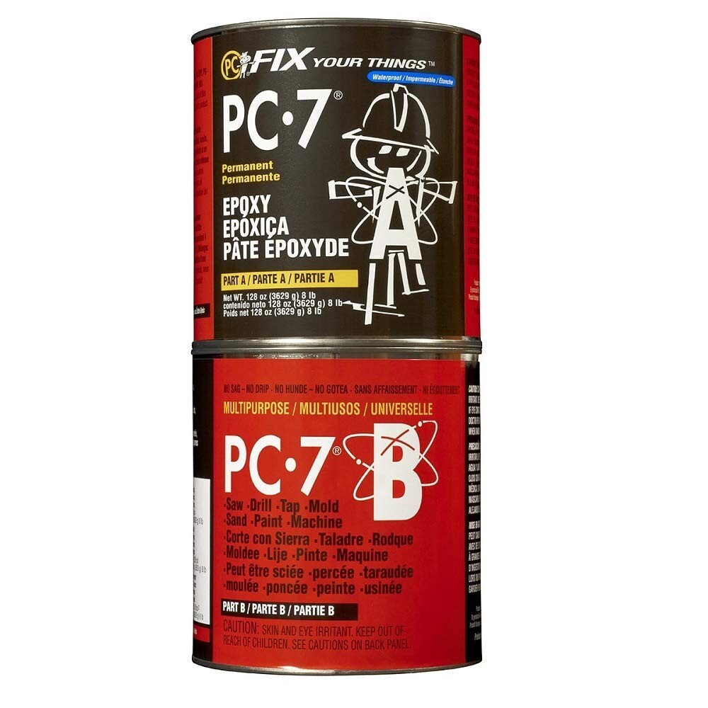 PC-7 Epoxy Adhesive - Heavy-Duty 8 lb Paste for Waterproof Sealing & Tile Repair