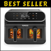 Load image into Gallery viewer, Large 8 Quart Programmable Air Fryer with Cooking Functions and Viewing Windows