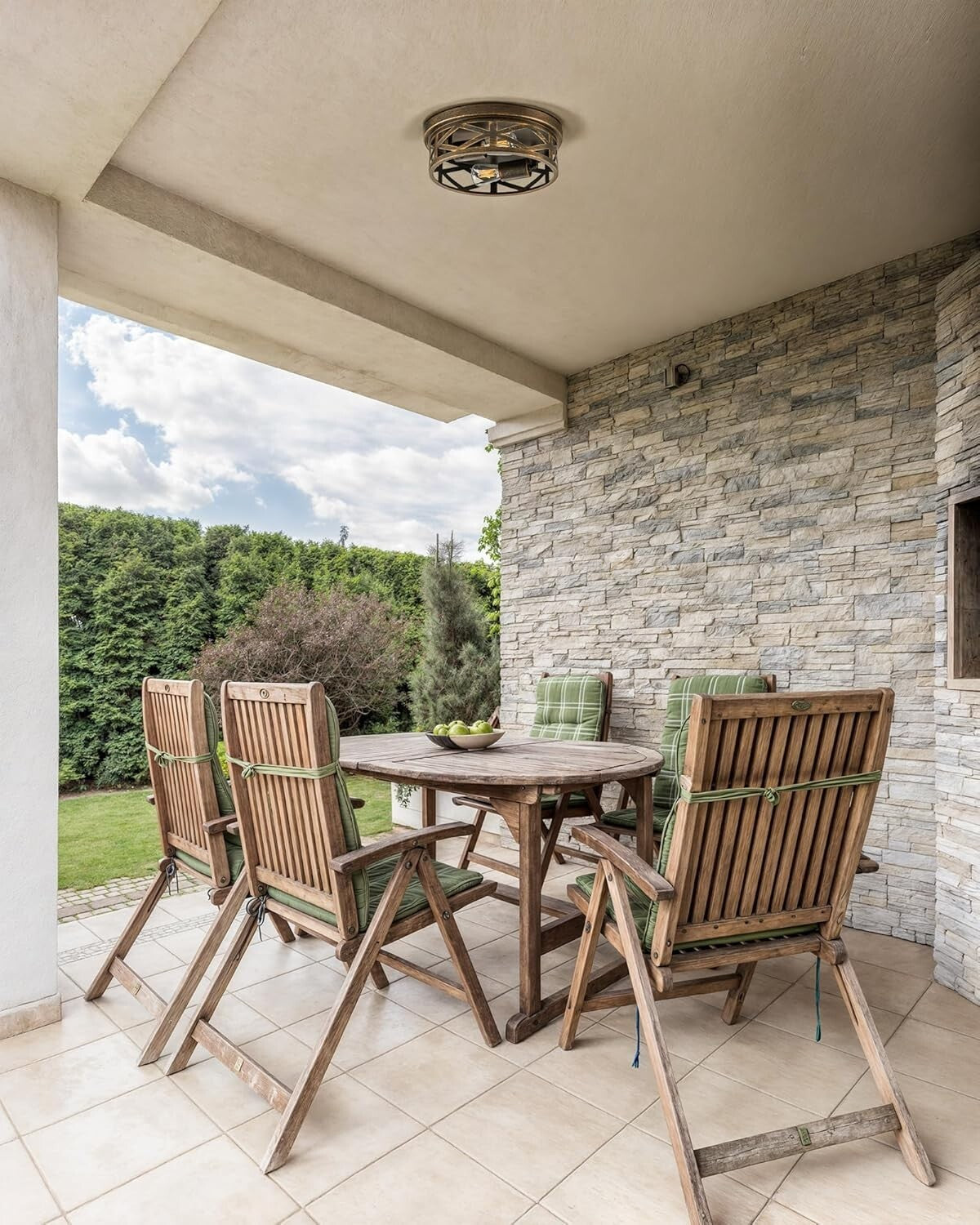 Elegant Oil-Rubbed Bronze Farmhouse Flush Mount Lighting for Entryway & Kitchen