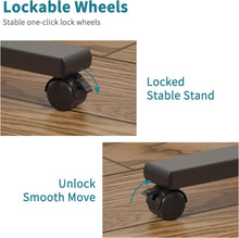 Load image into Gallery viewer, Rolling Hospital Bedside Table - Modern Tilting Laptop Cart with Locking Wheels