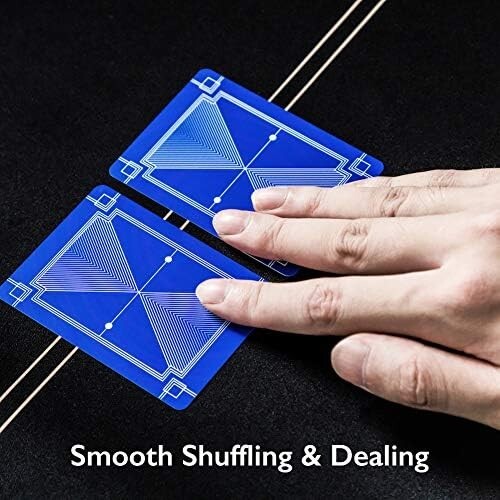 Professional Jumbo Index Plastic Playing Cards - 10 Deck Set for Texas Hold'em