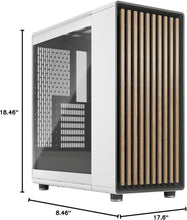 Load image into Gallery viewer, Sustainable Oak Front Gaming Case with Clear Glass Panel - 140mm Fan Included