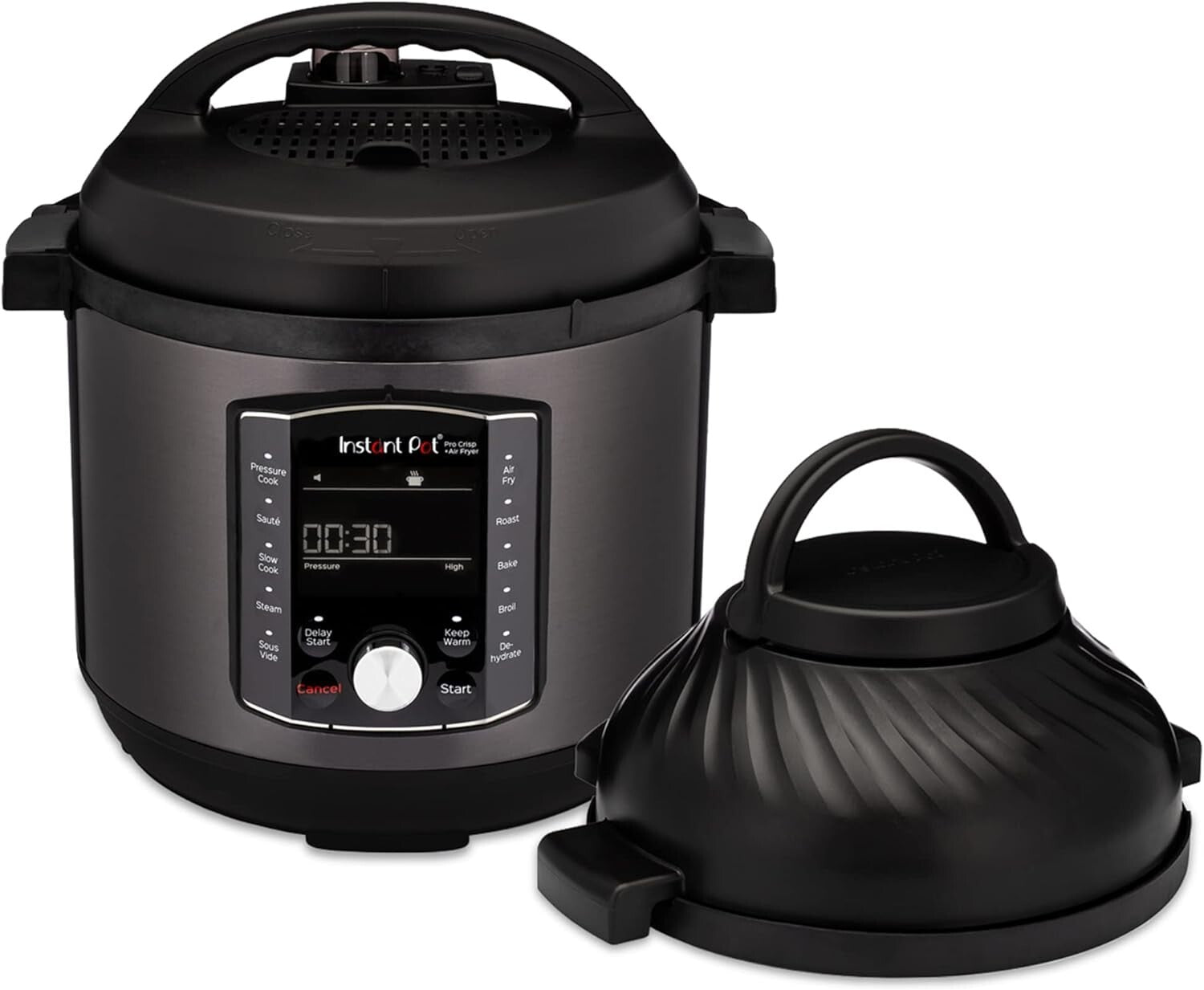 All-in-One 8 Quart Air Fryer & Pressure Cooker Combo - Pro Crisp Technology