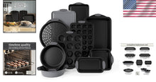 Load image into Gallery viewer, Nesting Nonstick Bakeware Set - 10 Pieces with Silicone Handles for Easy Baking