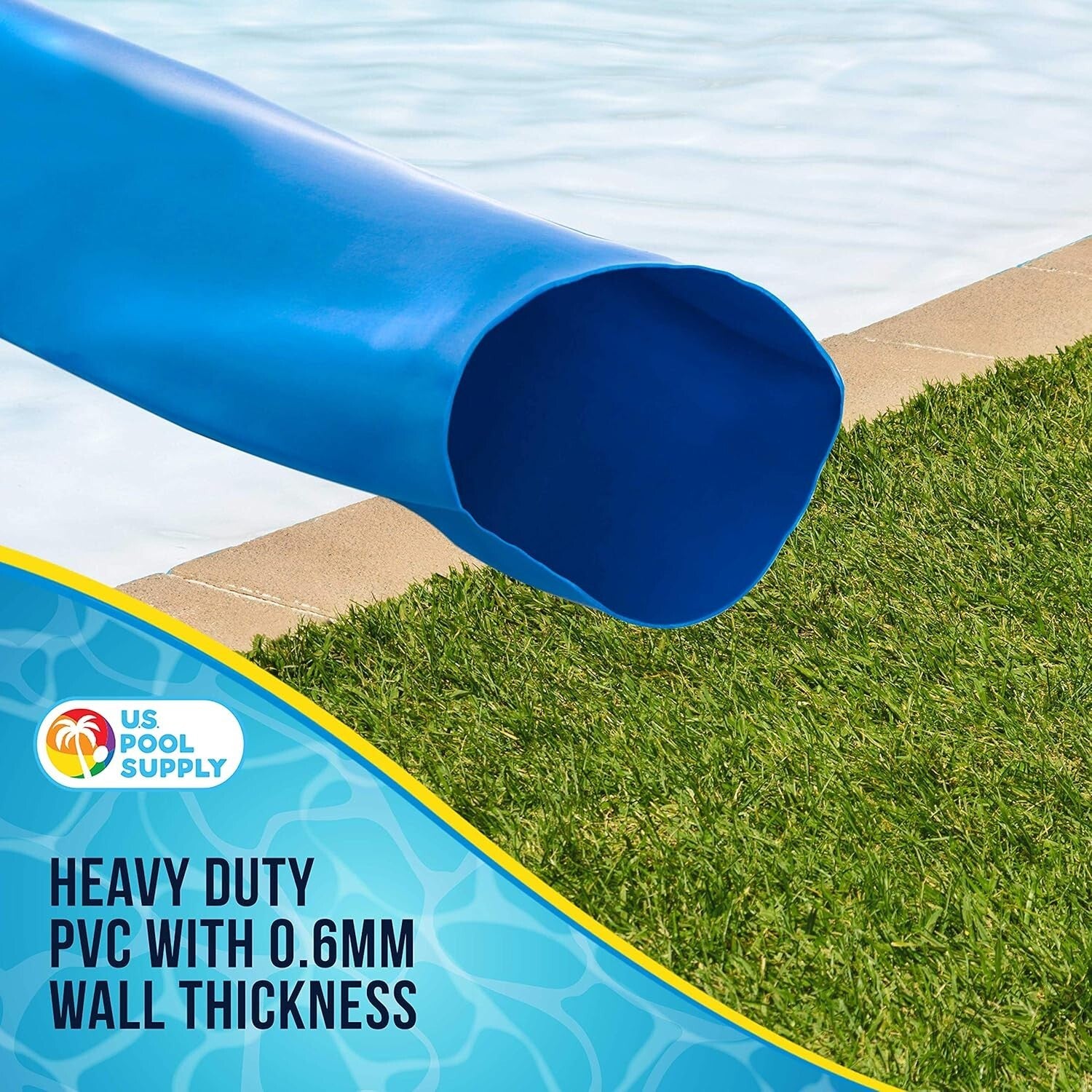 Heavy-Duty Pool Backwash Hose 2" x 100' with Clamp - Flexible Drainage Solution
