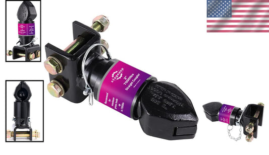 Sturdy 2" Trailer Coupler with Easy Install Trigger Latch - 7000 lbs Capacity