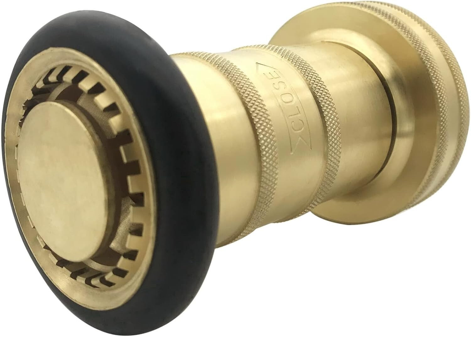2" NPSH Brass Fire Nozzle with Fog & Stream Control for Industrial Use