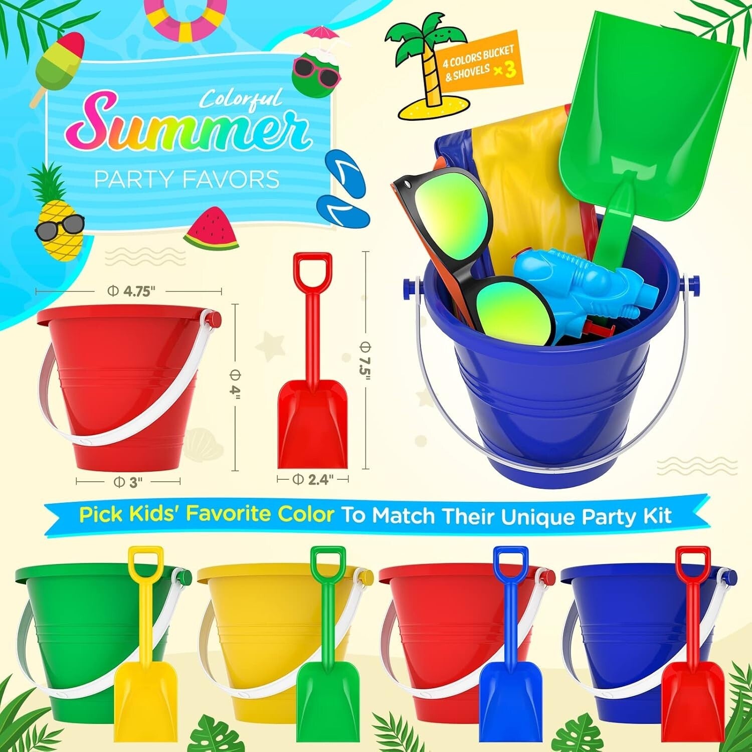 Exciting 60 PCS Pool and Beach Party Favors - Engaging Summer Fun for Ages 3-8