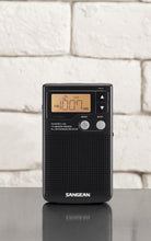 Load image into Gallery viewer, Compact AM/FM Synthesized Pocket Radio with 19 Presets &amp; Earbuds Included