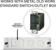 Load image into Gallery viewer, 9 Inch In-Wall Enclosure for TVs - Matte White Dual-Purpose Media Storage Box