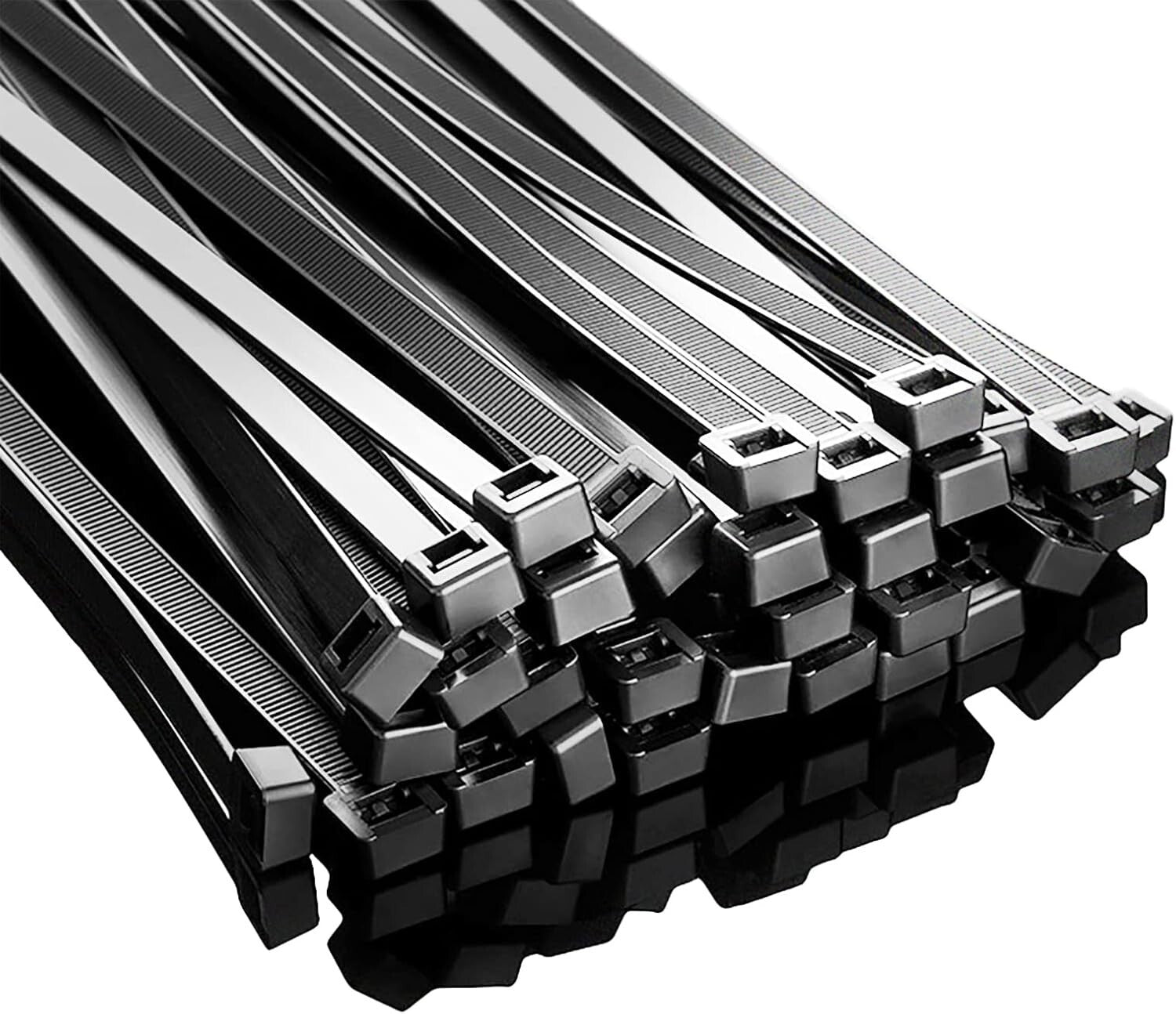 High-Strength 24 Inch Zip Ties, Black, 250 Pack - Perfect for Any Application