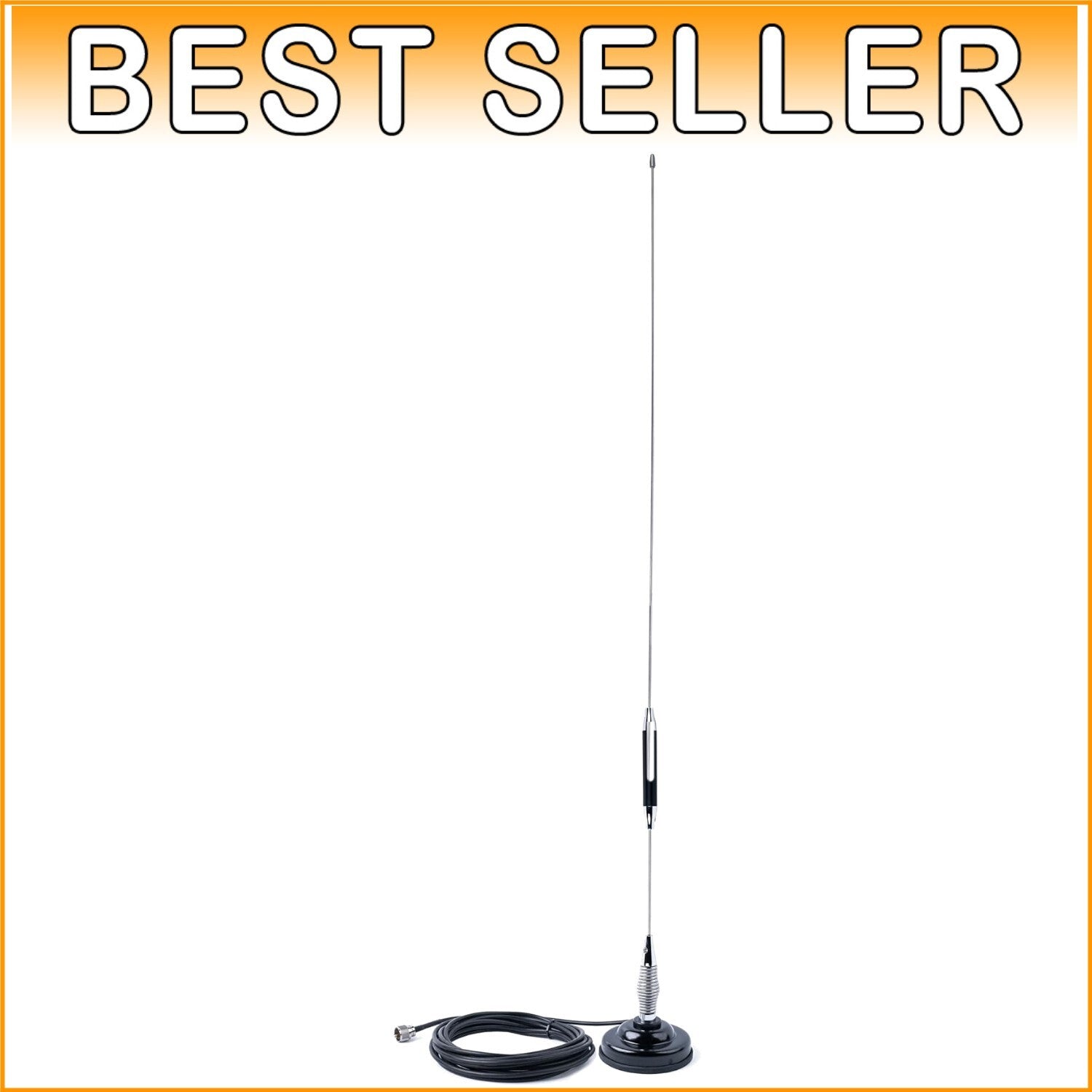 Durable 28" CB Antenna Kit with 18' RG-58A/U Cable for Hassle-Free Installation