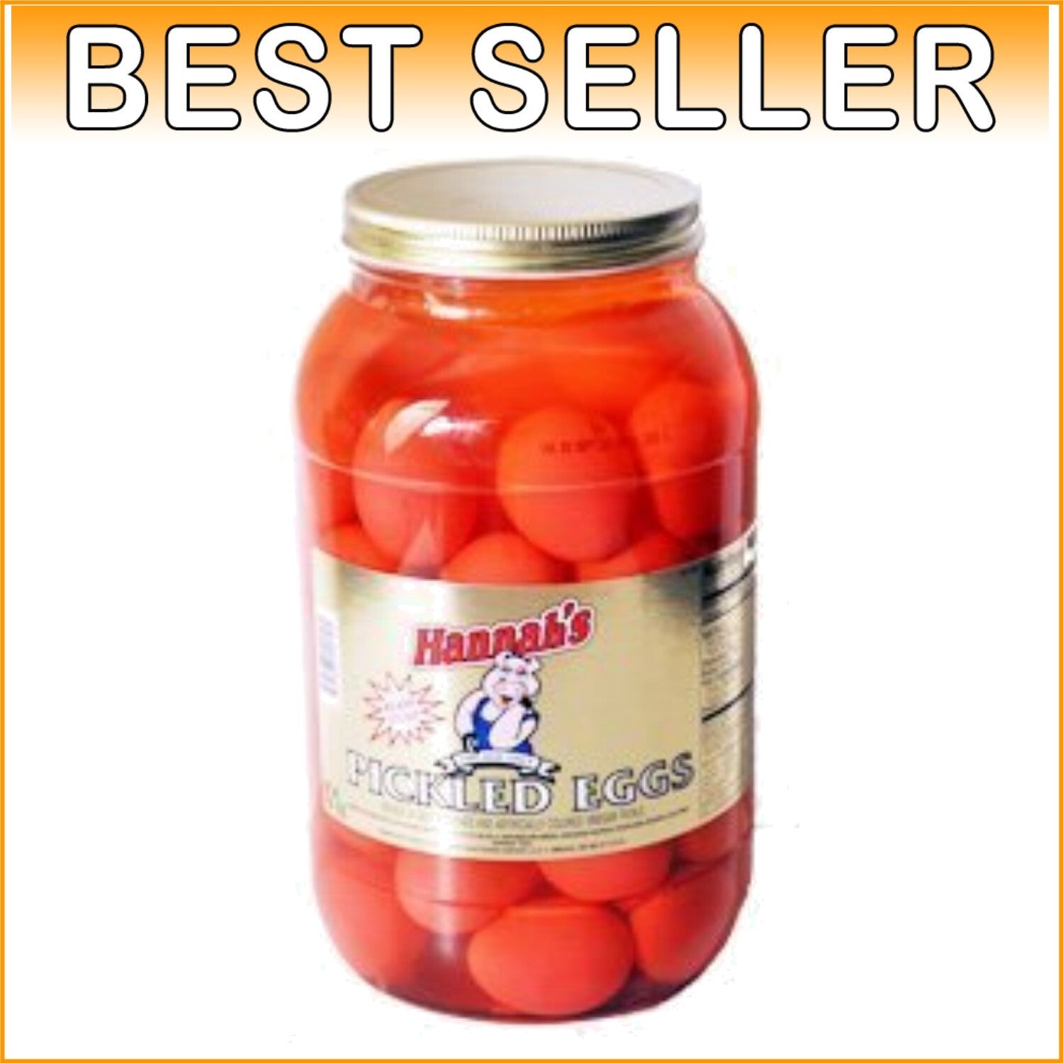 46 Count Gallon Jar of Pickled Eggs - Savory Southern Treat