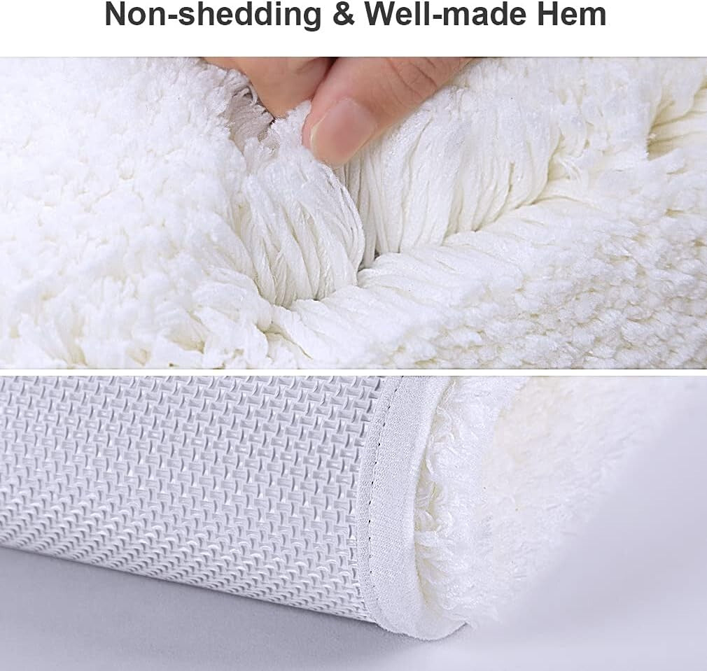 Luxury 20"x70" Bath Mat Runner - Ultra Soft, Non-Slip with Machine Washable Care