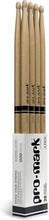 Load image into Gallery viewer, Classic 2B Hickory Drumsticks Set - 4 Pairs with Oval Wood Tip for Warm Tone