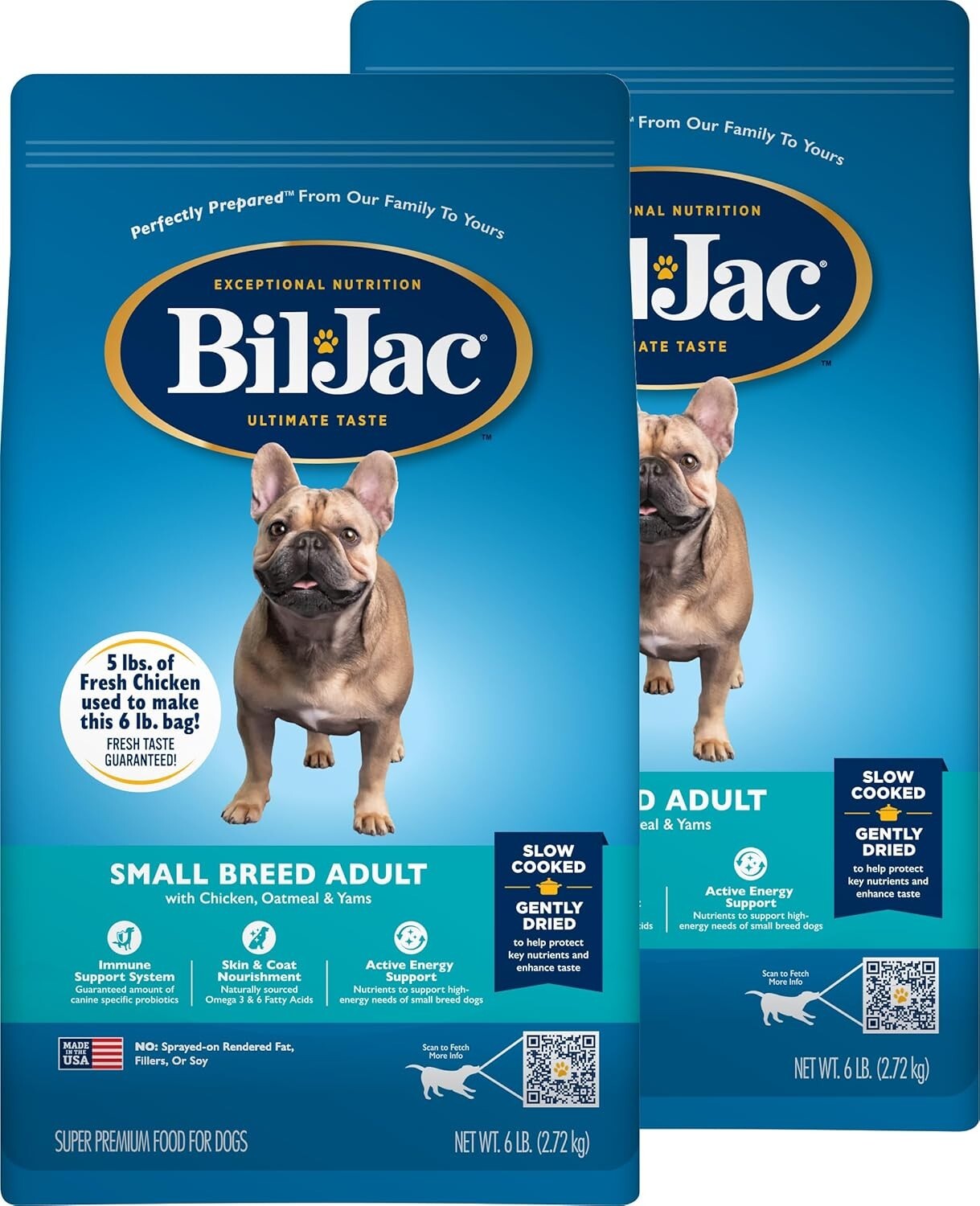 Balanced Nutrition Small Breed Dry Dog Food - 6lb Bags Featuring Real Chicken