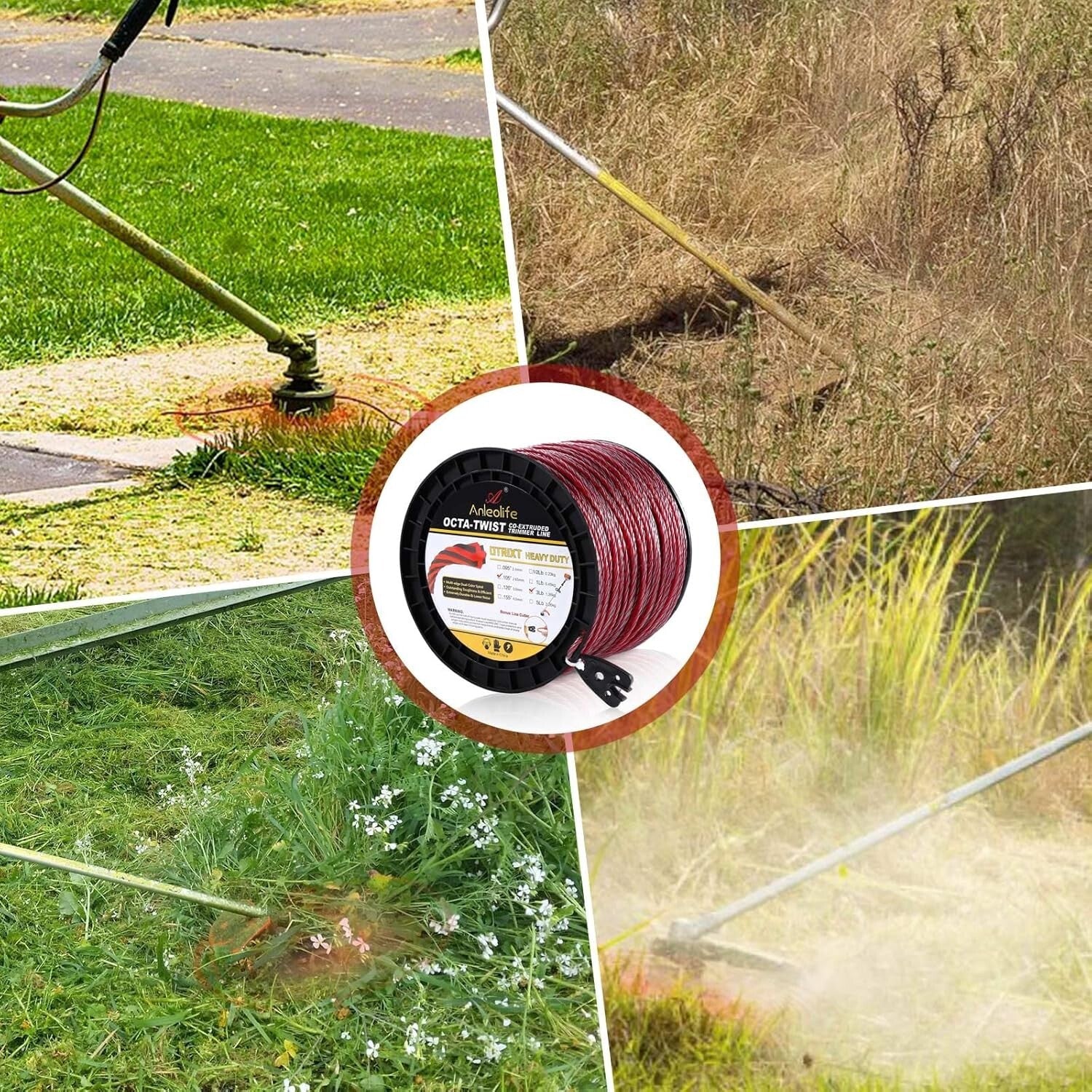.095-Inch by 1536-ft Multi-Edge Heavy Duty Trimmer Line with Bonus Cutting Tools