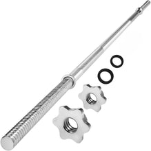 Load image into Gallery viewer, Versatile 60” Straight Barbell &amp; 47” EZ Curl Bar Set - Smooth Workout Experience