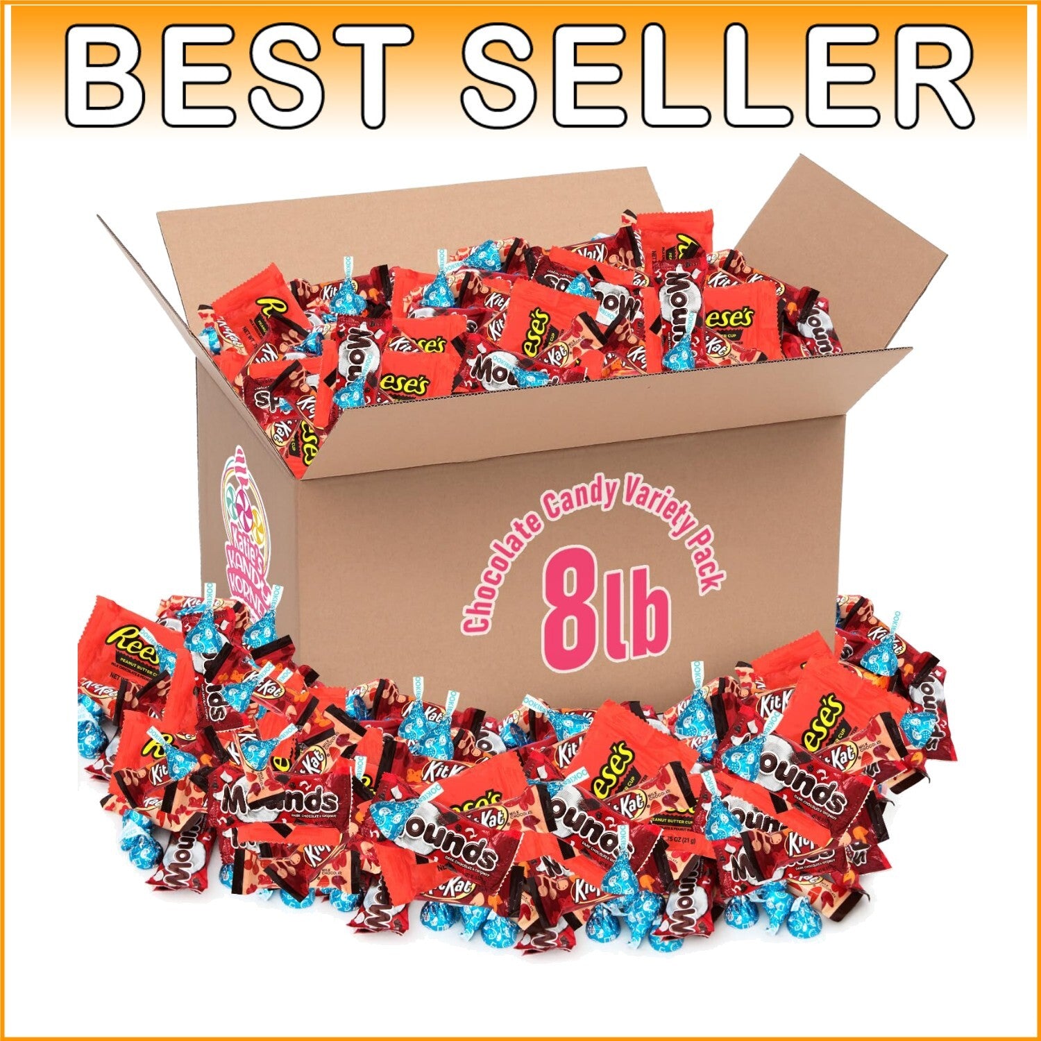 Decadent 8lb Chocolate Candy Collection - Individually Wrapped for Freshness