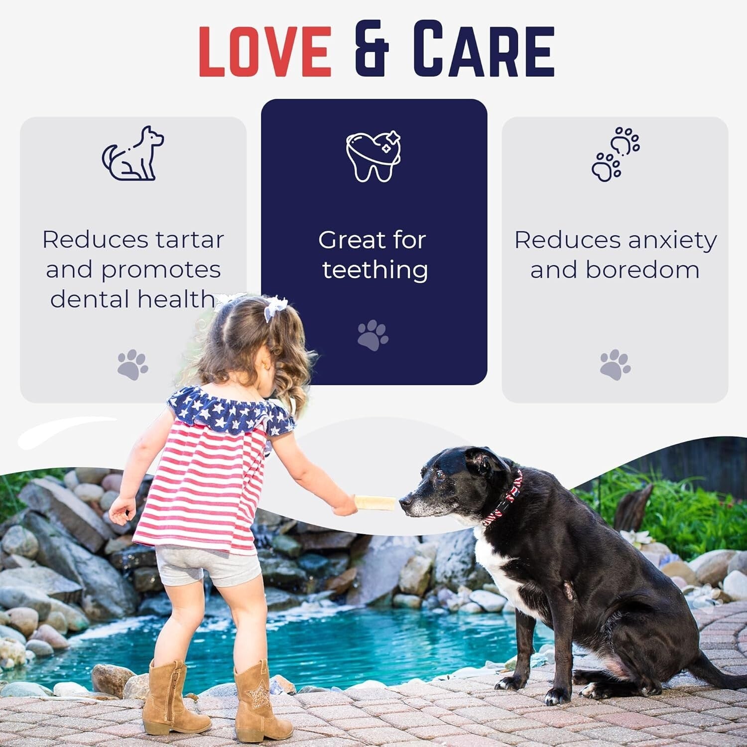 Premium Lactose-Free Yak Cheese Dog Treats - 8 Large Chews for Dental Care