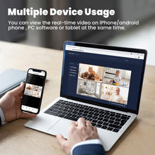 Load image into Gallery viewer, Wi-Fi Enabled 2K Indoor Camera - Pet &amp; Baby Monitor with Night Vision - 2 Pack