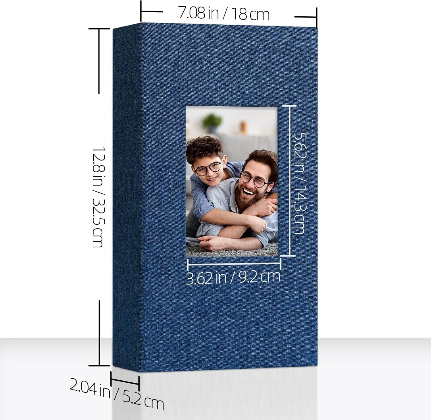 Charming Blue 2-Pack Baby Photo Albums - 600 Pockets for Cherished Memories
