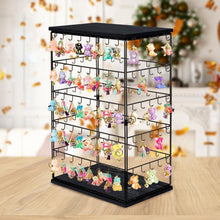 Load image into Gallery viewer, Rustic Earring Display Stand with 130 Hooks - Large Jewelry Organizer Tower