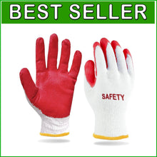 Load image into Gallery viewer, Versatile Non-Slip Work Gloves - 300 Pairs of Red Nitrile Coated Safety Gloves
