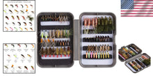Load image into Gallery viewer, 76 Premium Trout Flies with Chemically Sharpened Hooks – Ultimate Fishing Kit
