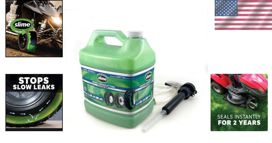 Eco-Friendly Tire Puncture Repair Sealant - 1 Gallon Jug for Non-Highway Use