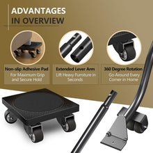 Load image into Gallery viewer, Lightweight Furniture Mover with 500 lb Load &amp; Multi-Surface Compatibility