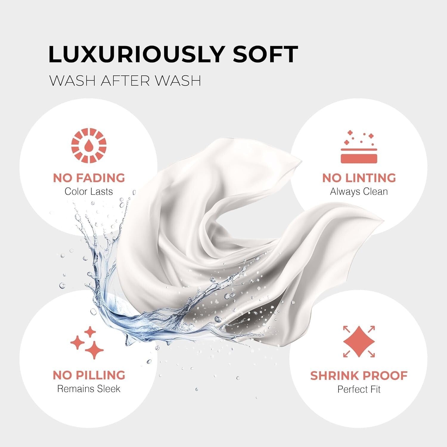 Cooling 100% Egyptian Cotton 4PC Sheet Set - Cal King Size - Hotel Quality