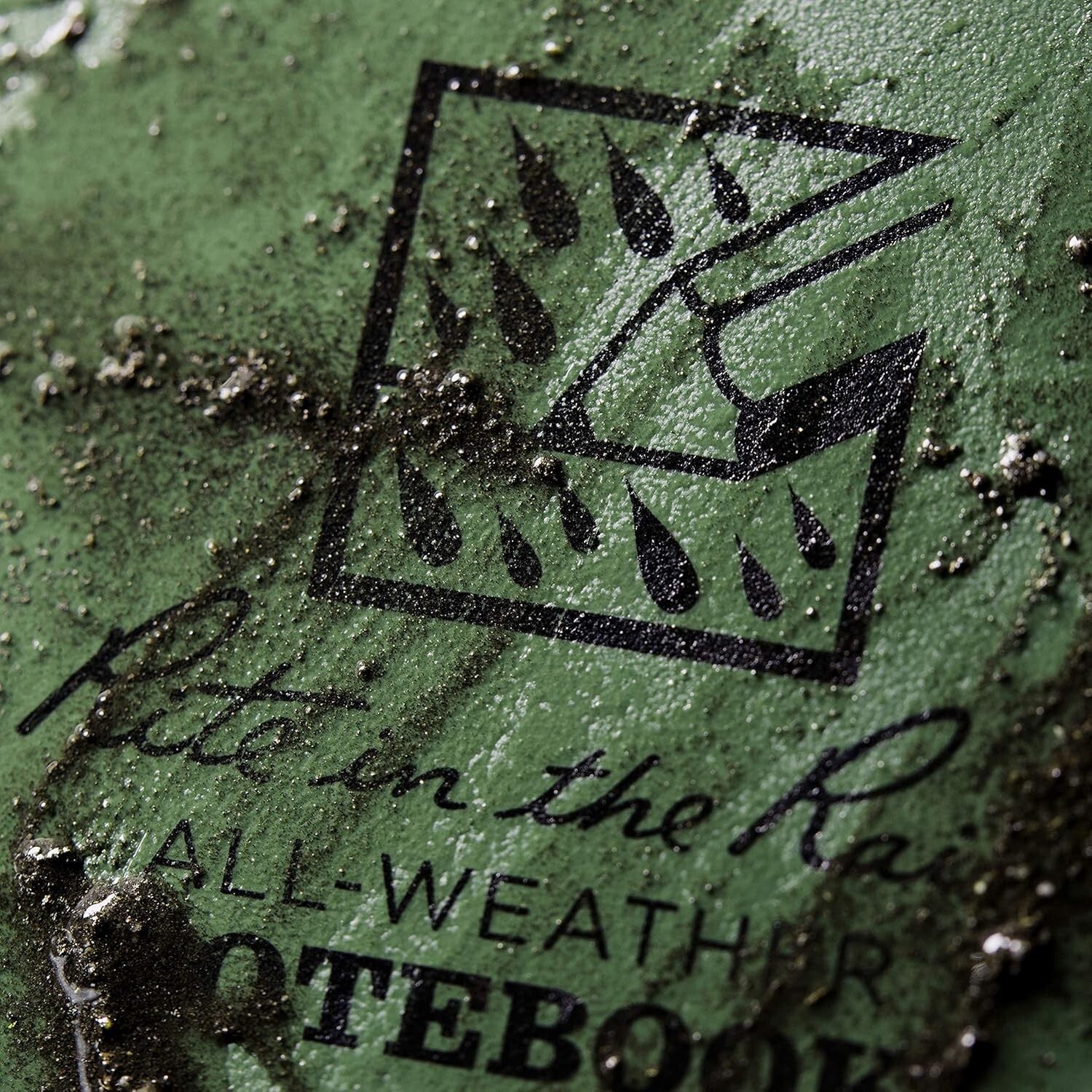 Eco-Friendly 6-Pack Weatherproof Notebooks - Green 4"x6" for Active Lifestyles