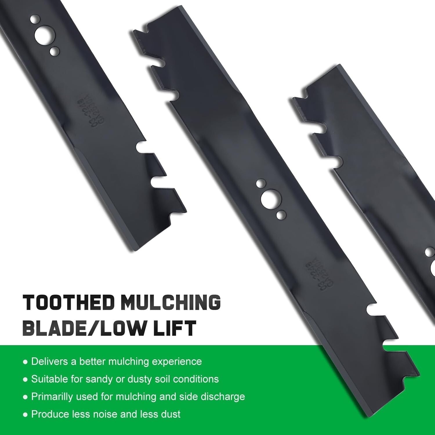 Efficient 30-Inch Mulching Blades for Toro Lawnmowers - 2-Pack Replacement