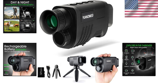 8X Zoom Night Vision Monocular: Digital Infrared Telescope for Total Darkness