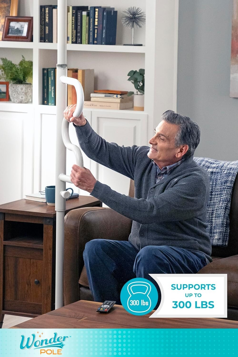 Durable Adjustable Grab Bar and Security Pole - Easy Installation & Stability