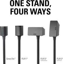Load image into Gallery viewer, Audio-Enhancing Aluminum Stand for Sonos Speakers with Cable Management - Black