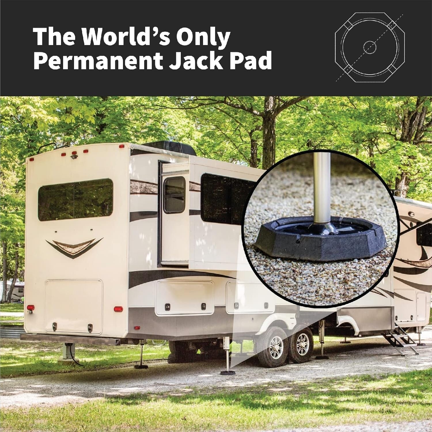 Essential RV Leveling Pads: 4-Pack with 9" Feet and Durable Rubber Protection
