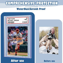 Load image into Gallery viewer, Secure 100-Piece Trading Card Holder - Durable Acrylic with Custom Label Space