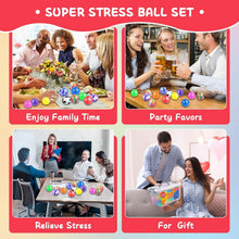 Load image into Gallery viewer, Soft Squishy Fidget Balls - 128 Pack of Anti-Anxiety Stress Relievers for Adults