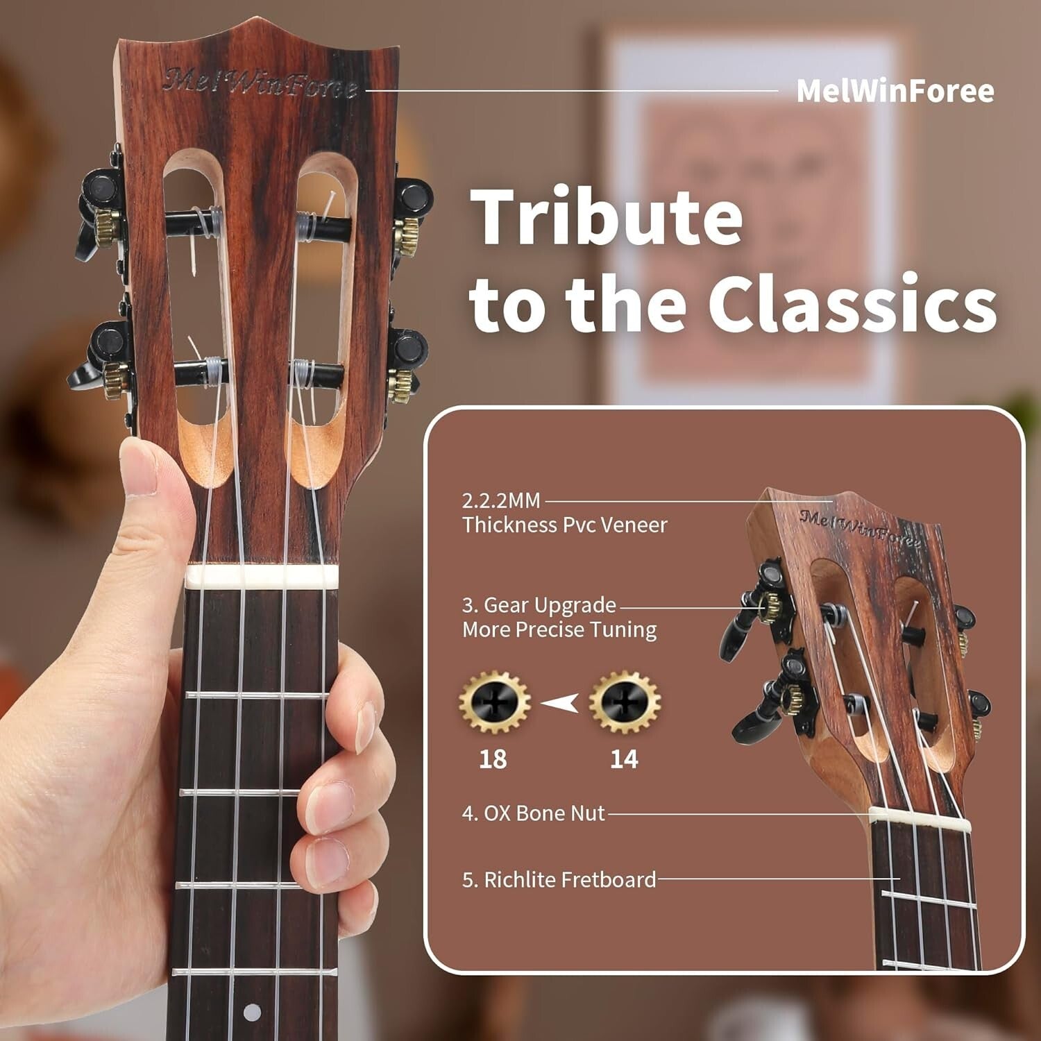 Versatile Electric Ukulele Bundle for Left-Handed Beginners - Exceptional Sound