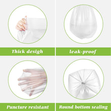 Load image into Gallery viewer, 8-Gallon Clear Garbage Bags, 1200 Count - Strong &amp; Versatile for Home &amp; Office