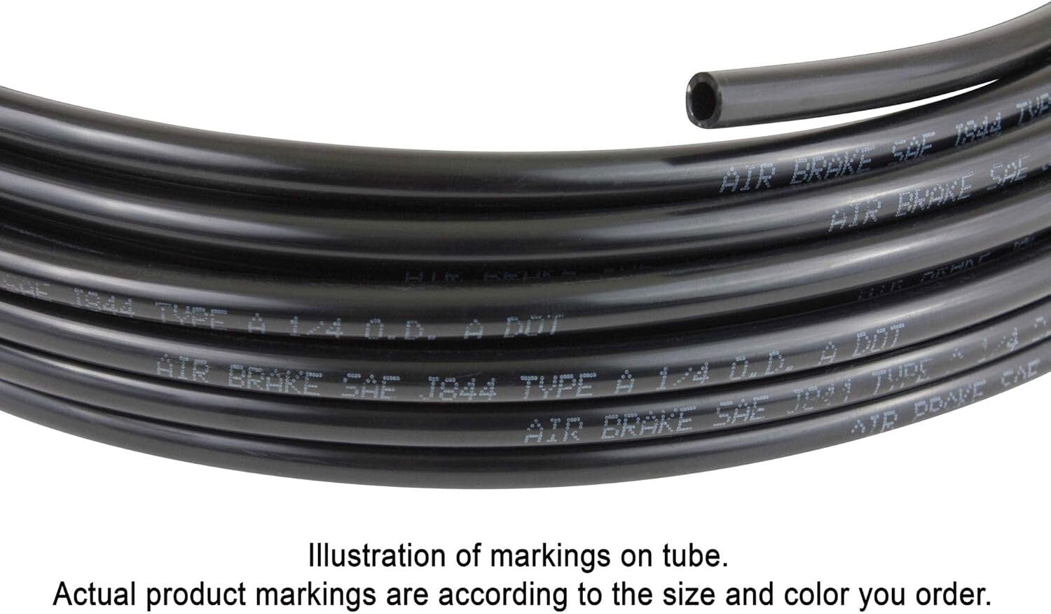 DOT Approved 1/2" x 50' Nylon Air Brake Tubing - Reliable Pneumatic Hose
