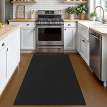 Load image into Gallery viewer, Stylish Black Geometric Indoor Area Rug 3x5 ft - Perfect for Entryways