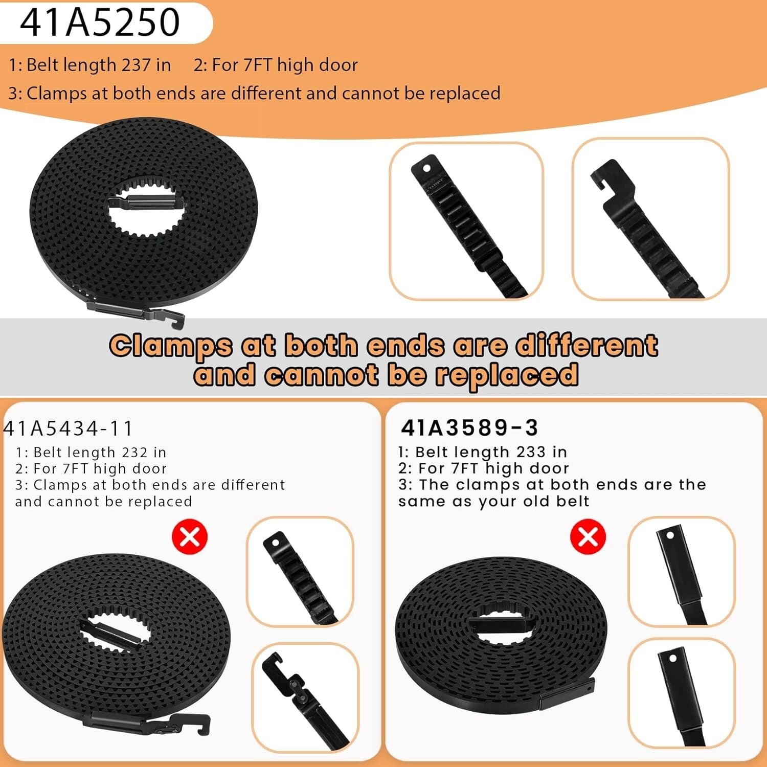 41A5250 Drive Belt Replacement: Quiet Operation for Chamberlain Garage Openers