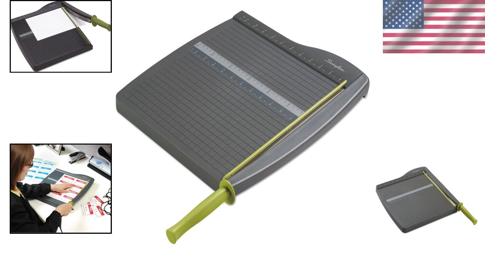 Guillotine Trimmer - 12" Cutting Length for 10 Sheets - Ideal for Home & Office