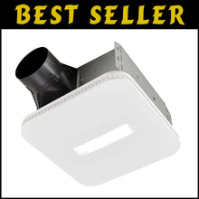 Load image into Gallery viewer, Quiet 80 CFM Ventilation Fan with LED Light and CleanCover - Ideal for Bathrooms
