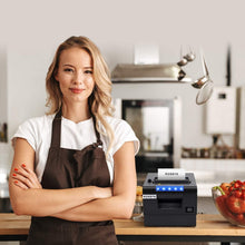 Load image into Gallery viewer, Compact POS Receipt Printer P068 - Fast Printing with Thermal Paper Included