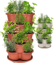 Load image into Gallery viewer, Space-Saving 5-Tier Terracotta Planter - Perfect for Vegetables and Succulents